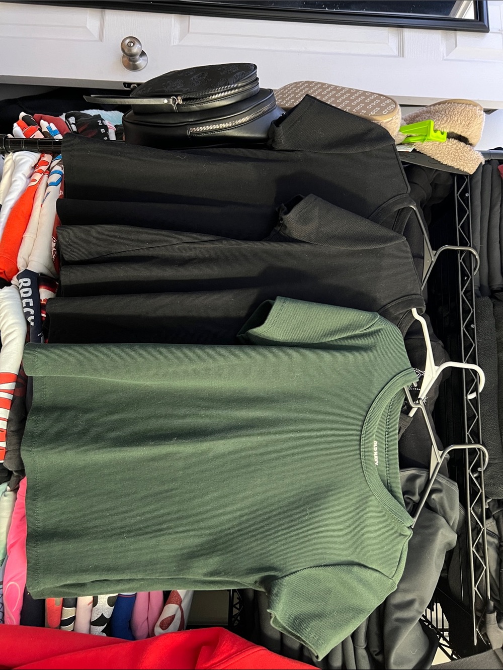 Set of four Old Navy Forest Green Tee - Short Sleeve Snug Casual Top